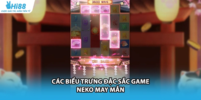 Các biểu trưng đặc sắc game Neko May Mắn