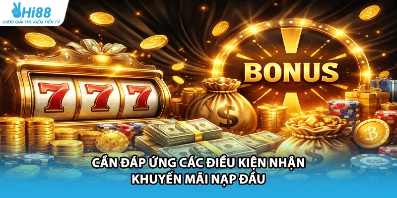 Cần đáp ứng các điều kiện nhận khuyến mãi nạp đầu