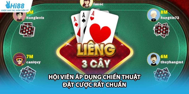 Hội viên áp dụng chiến thuật đặt cược rất chuẩn