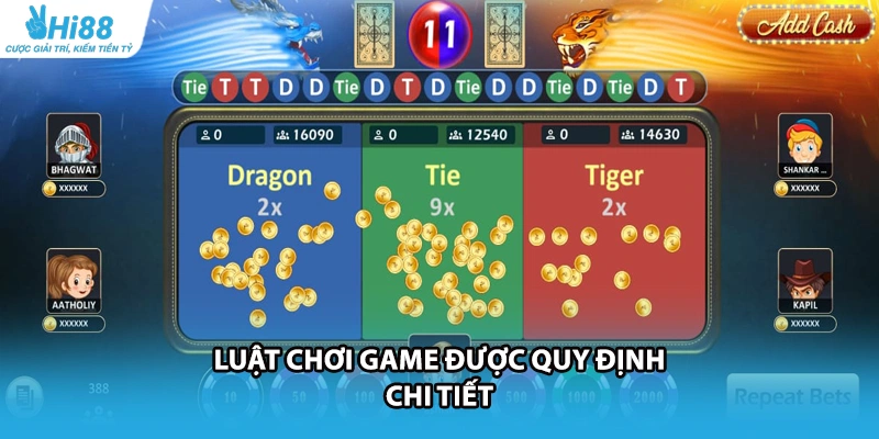 Luật chơi game được quy định chi tiết