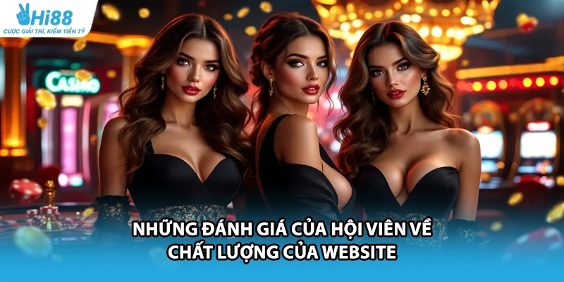 Những đánh giá của hội viên về chất lượng của website