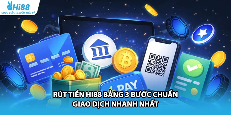 Rút Tiền HI88 Bằng 3 Bước Chuẩn, Giao Dịch Nhanh Nhất